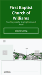 Mobile Screenshot of fbcwilliams.org