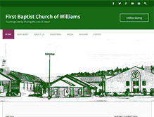 Tablet Screenshot of fbcwilliams.org